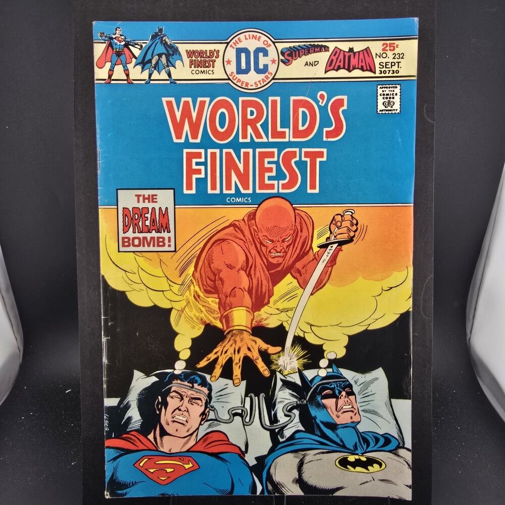 World's Finest Comics #232 FN/VF 7.0 1975 DC Superman Batman Dream Bomb Raw